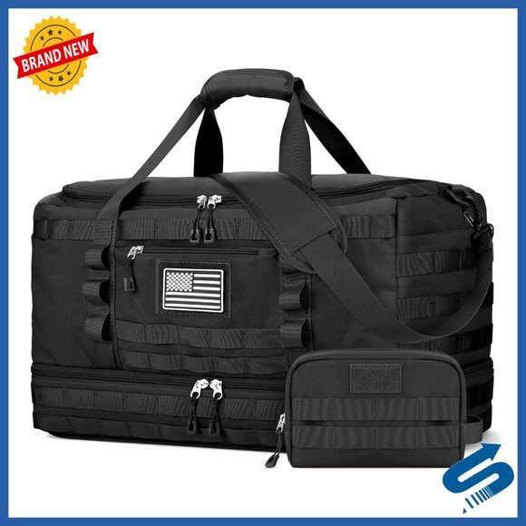 Airline Approved Carry On Duffle Bag with Shoe Compartment and Toiletry Bag